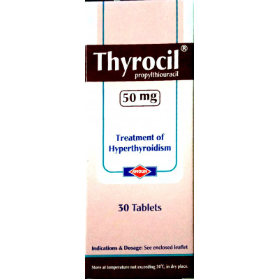 THYROCIL 50 MG ( PROPYLTHIOURACIL )  30 TABLETS